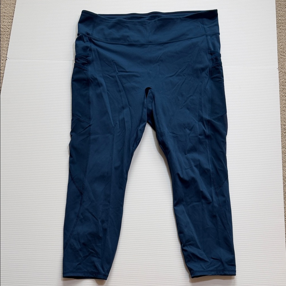 Fabletics Capri Leggings with mesh detail